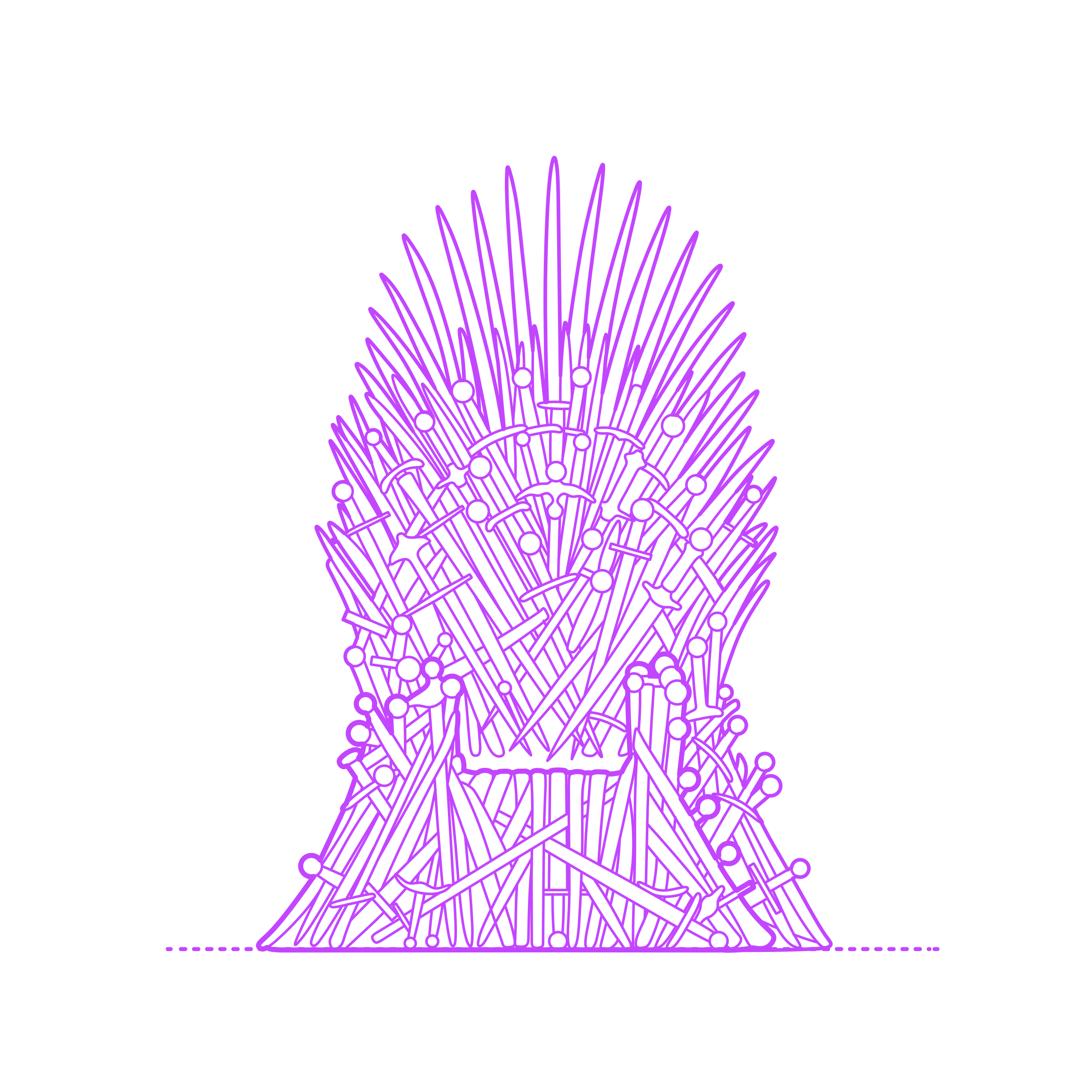 Pop Culture Game Of Thrones Iron Throne Vinyl Svg File Free Vectors